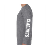 EHHS Band Fam long sleeve (PRINTED SLEEVES-GREY)