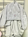 Embroidered Hooded Animal Blanket