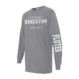 EHHS Band Fam long sleeve (PRINTED SLEEVES-GREY)