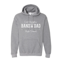 EHHS Band Dad pullover hoodie (PRINTED SLEEVES-GREY)