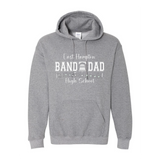 EHHS Band Dad pullover hoodie (PRINTED SLEEVES-GREY)