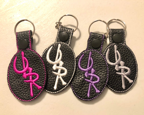 UR Faux Leather Keychains (Embroidered)