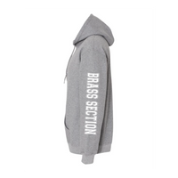 EHHS Band Dad pullover hoodie (PRINTED SLEEVES-GREY)