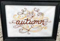 Embroidered Autumn Prints