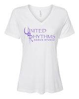 United Rhythms Women's Relaxed Fit V-neck T-shirt